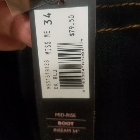 FIRM. MISS ME NOCTURNE MID-RISE BOOTCUT JEANS - Picture 7 of 8